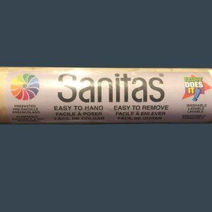 Sanitas Easy Does It Washable Vinyl Wallpaper 20.5" X 33' Beige Leaf Pattern